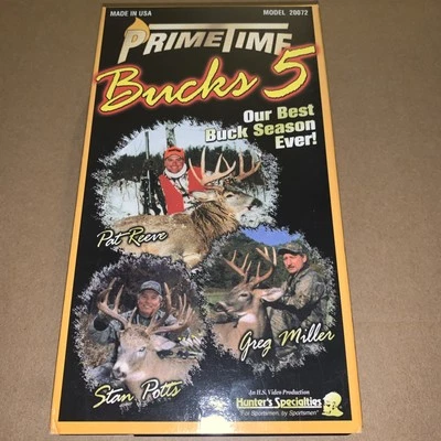 PRIME TIME BUCKS 5 - OUR BEST BUCK SEASON EVER VHS (2001) DEER HUNTING - Image 1 of 3