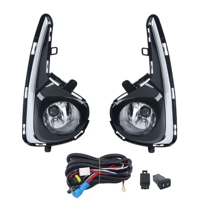 Labwork Front Fog Lights+Bezel+Harness For Toyota Yaris Hatchback 2018 2019 2020 - Image 1 of 4