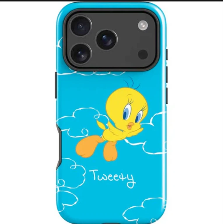 Чехол ударопрочный Looney Tunes Tweety птица летающая для iPhone 13–17 Pro Max - Изображение 1 из 1