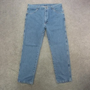 Jeans Rustler By Wrangler uomo 38x32 blu regular fit gamba dritta denim pantaloni - Foto 1 di 11