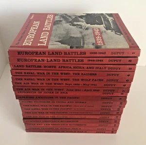 The Military History of World War II Trevor Dupuy Complete 18 Volume Book Set - Foto 1 di 12