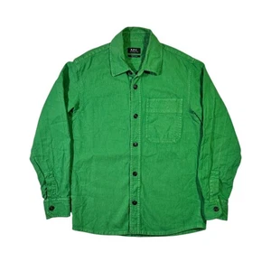 A.P.C. Button Down Shirt Green M / L - Picture 1 of 7