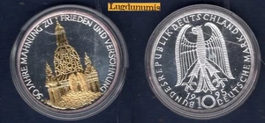 Deutschland 10 Deutsche Mark 1995 J II 50. Zerstörung Frauenkirche Dresden Hamb - Bild 1 von 1