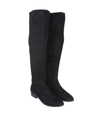 IVANKA TRUMP Size 8.5 Black Livi-V  Back & Side Zip Over the Knee Riding Boot - Image 1 of 4