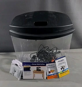 Aqueon LED MiniBow 1 kit acquario da scrivania nero - 1 gallone con accessori - Foto 1 di 8