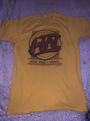 Винтажная футболка I-Tal Reggae Band Screen-Stars 1981 альбом Crucial Reggae & Rubadub L - Изображение 1 из 3