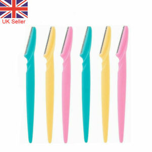 6X Face Eyebrow Razor Trimmer Dermaplaning Shaper Shaver Hair Removal Tool Women