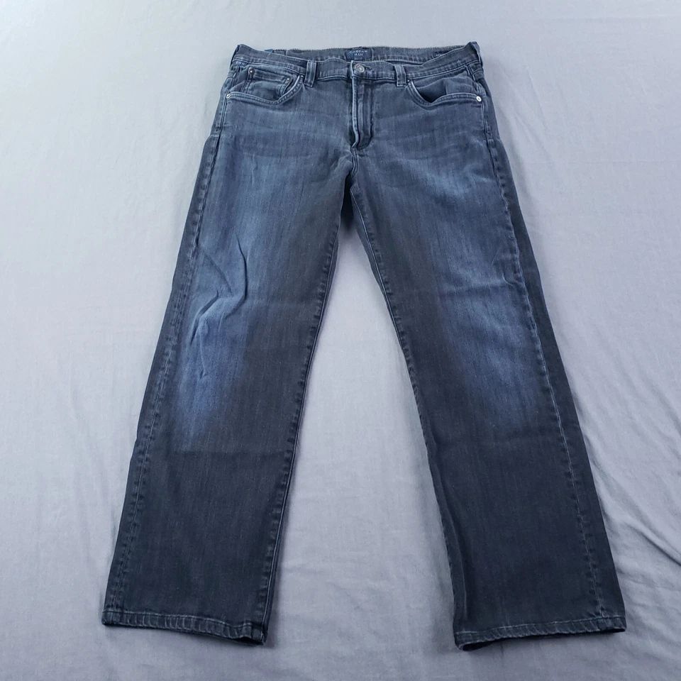 Citizens of Humanity Jeans Men 34 Blue Sid Straight Archive Dark Wash Faded Gorp - Image 1 of 4