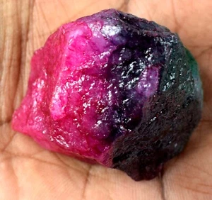 Natürliche Wassermelone zweifarbiger Saphir 316,25 kt Edelstein grob zertifiziert E1562 - Bild 1 von 8