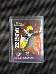 KAYSHON BOUTTE [++BONUS++] - 2021 WILD CARD - SPLINTERED ORANGE - LSU  - Picture 1 of 4
