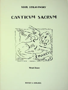 Igor Stravinsky - Canticum Sacrum Vocal Score - Picture 1 of 10