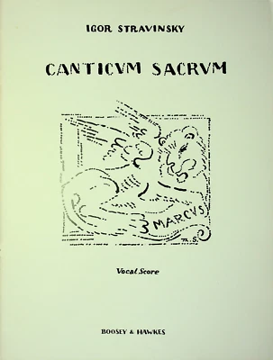 Igor Stravinsky - Canticum Sacrum Vocal Score - Image 1 of 4