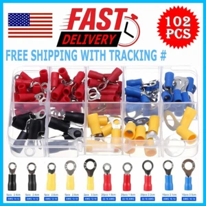 102/300PCS Car Wire Assorted Insulated Electrical Connectors Crimp Terminals Kit - Picture 1 of 30