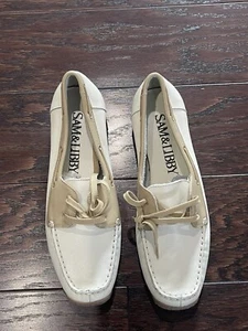 Sam and Libby Women Boat Deck Loafer Flats SL Madison Tan Beige Size 8M - Picture 1 of 8