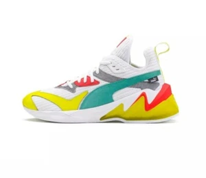 Puma LQDCELL Cell Origin White Neon Yellow Orange Green Mens size 9.5 MSRP $120 - Picture 1 of 8