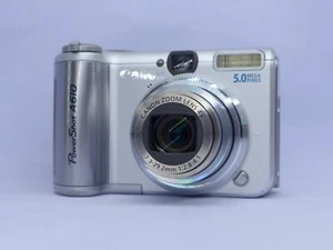 Canon PowerShot A610 5.0MP / CCD Digital Camera Silver - Picture 1 of 22