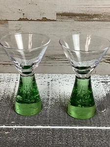 Carnival Cruise Line Schnapsgläser Standfuß Stil Glas 2er Set grün - Bild 1 von 5