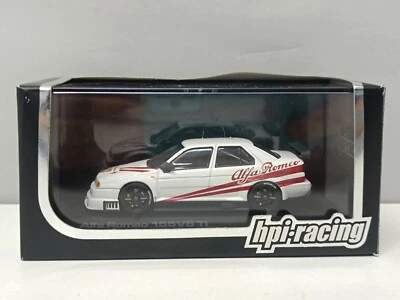 Alfa Romeo 155 V6 Ti 1996 Plain Color model White Hpi-racing 1:43 Limited - Immagine 1 di 2