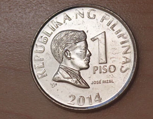 2014 Philippines 1 Piso Nickel Plated Steel - Picture 1 of 2
