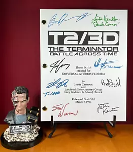 Terminator: T2-3D Battle Across Time Skript signiert - Autogrammnachdrucke - T2 Ride - Bild 1 von 8