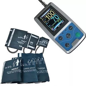 CE FDA 24 Stunden Test ambulantes Blutdruckmessgerät ABPM50+6 Manschette, Arm Neu im Karton, SW - Bild 1 von 12