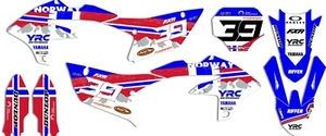 Kit de gráficos de equipo Yamaha YZF 450 NORWAY MXON 2023 y placas numéricas - Imagen 1 de 1
