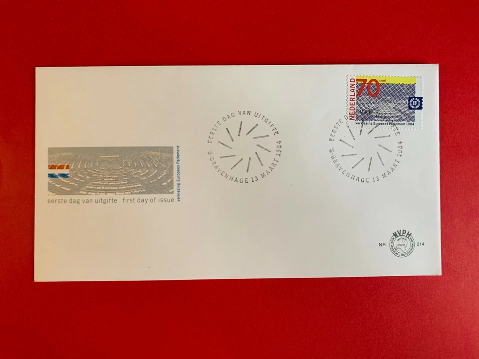 NETHERLANDS 1984 FDC 214 EUROPEAN PARLIAMENTARY ELECTIONS - Image 1 of 1