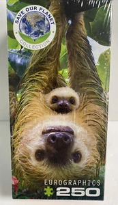 Eurographics SLOTH w/ Baby 250 Piece Puzzle Save Our Planet Collection New - Picture 1 of 3