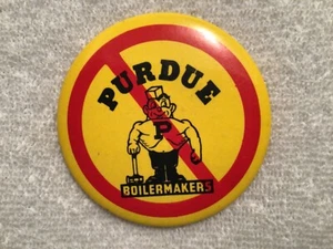 Vtg. Pinback Button Purdue Boilermakers Busters 1960s Perfect For Indiana IU Fan - Picture 1 of 4