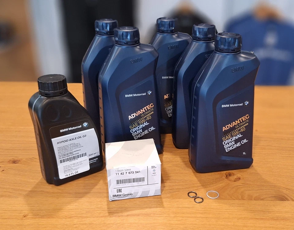 BMW OIL CHANGE KIT 6000K FOR K1600 Models K1600GTL K1600GT K1600B 2011-2024 - Image 1 of 1