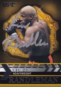 Kevin Randleman Signed 2011 Topps UFC Title Shot Championship Card #CC-4 BAS COA