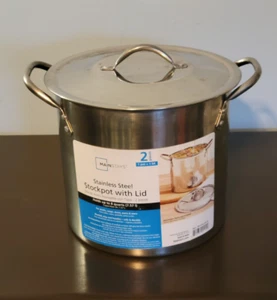 Mainstays Stainless Steel 8 Qt. Stockpot with Lid #MS14-042-420-46 (NEW) PSJ - Picture 1 of 7