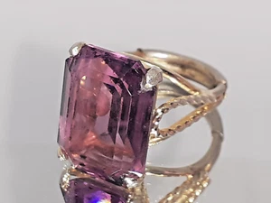 Banda ajustable vintage de los años 50 Burt Cassell púrpura 12k GF llena de oro - Imagen 1 de 20