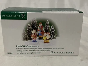 Department 56 North Pole Series Photo with Santa #56444 Dept 56 D56 retired - Picture 1 of 12