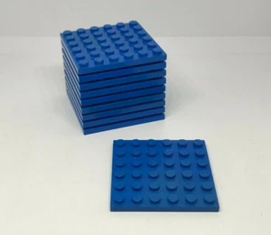 LEGO : Lot 10x Plaque 6 x 6 - Réf 3958 bleu - Set 4402 6977 21136 9486 21129 - Imagen 1 de 1