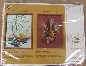 Kit de punta de aguja señuelo de madera/vela al atardecer Creative Circle Designs 330 - Imagen 1 de 2