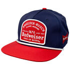 Budweiser Red and Blue Vintage Patch Snapback Blue