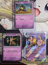 Mavin  Team Rocket Full Evolution Set Abra, Dark Kadabra, to Holo Dark  Alakazam Pokemon