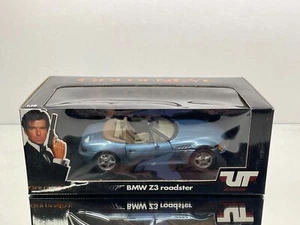 UT 024336 BMW Z3 ROADSTER 007 JAMES BOND GOLDENEYE -BLUE 1:18- GOOD IN BOX - Picture 1 of 7