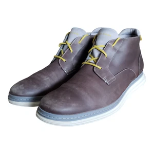 Cole Haan Original Grand Chukka Boots C33456 Dove Grey Leather Men's Size 10 M - Picture 1 of 11