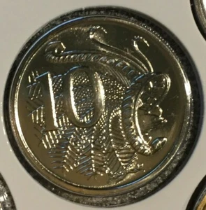 1991 Australian Ten cent 10c coin - Lyrebird - UNC ex mint set - Picture 1 of 2