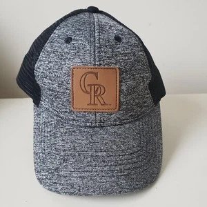 Colorado Rockies Hat Cap Snap Back Gray Black MLB Promo Coca-Cola Mesh Preowned - Picture 1 of 11