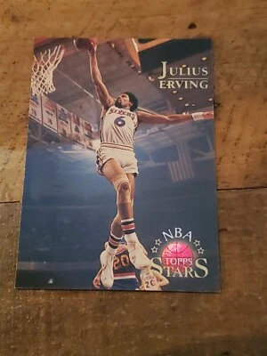 1996 Topps NBA Stars Basketball #115 - Julius Erving - Philadelphia 76ers - Image 1 of 2
