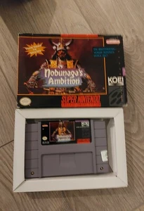 Nobunaga's Ambition Snes , Cart And Box - Picture 1 of 6