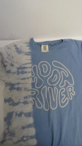 NWoT Moon River Tennessee Festival Blue Graphic 2 Sided T-Shirt Size S - Picture 1 of 3