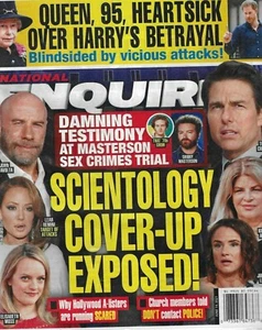 National Enquirer Magazine Scientology Stars Queen Elizabeth Prince Harry 2021 - Picture 1 of 6