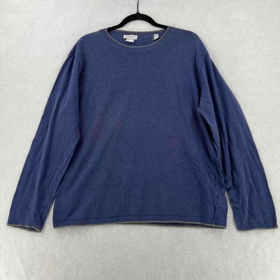 Barney’s New York Crewneck Sweater Men’s Blue Long-sleeves Pullover Sz Large - Image 1 of 4