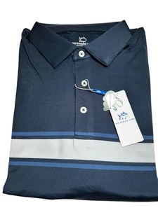Southern Tide Men's S/S Driver  Brenton Chest Stripe Polo.Navy.Sz.M.NWT.$95.00 - Picture 1 of 5
