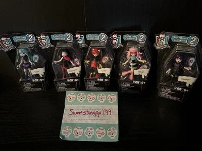 Монстр высокой мега блоки коллекции серии 2 лот из 5 мини фигурки (3» высоты) новый - Изображение 1 из 4