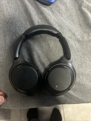 Sony XM3 Black WH-1000X M3 Wireless Bluetooth Headphones Tested Working - Image 1 of 2